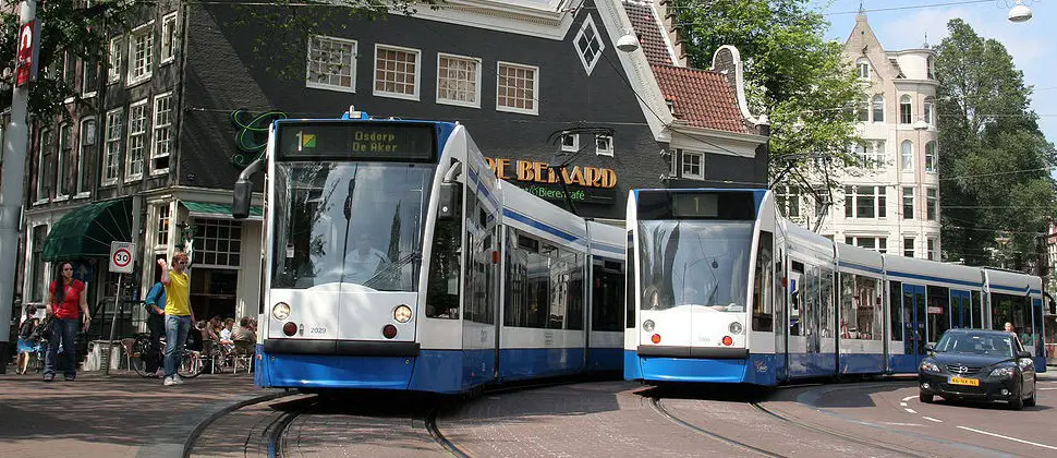 Foto: Los tranvías de Ámsterdam
