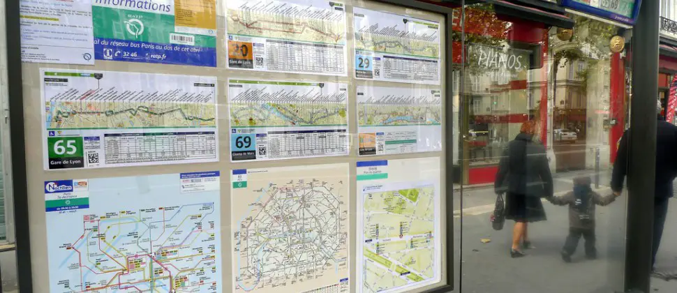 Foto: Autobuses públicos en París