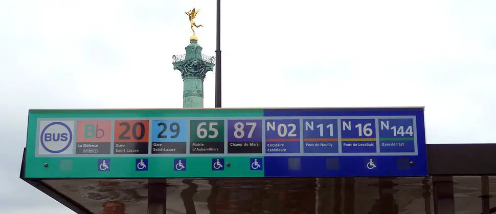 Foto: Autobuses públicos en París